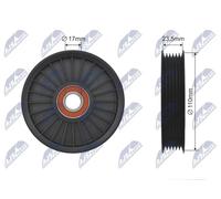 Rullo cinghia trapezoidale RNK-DW-008 NTY per CHEVROLET DAEWOO KIA GMC