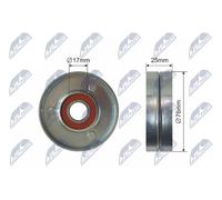 NTY RNK-DW-011 Rullo tenditore, Cinghia trapezoidale per CHEVROLET,DAEWOO