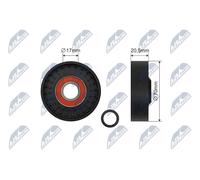 NTY RNK-FR-055 Rullo tenditore, Cinghia Poly-V per FORD,VOLVO