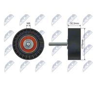 Rullo tenditore cinghia trapezoidale Plastica RNK-FR-059 NTY per FORD FIESTA V