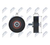 NTY RNK-FT-001 Galoppino/Guidacinghia, Cinghia Poly-V per CITROËN,FIAT,IVECO,PEU