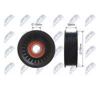 NTY RNK-HD-010 Galoppino/Guidacinghia, Cinghia Poly-V per HONDA,JEEP