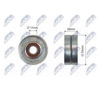 NTY RNK-HD-022 Rullo tenditore, Cinghia trapezoidale per HONDA,LAND ROVER,MG,ROV
