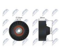 NTY RNK-HY-514 Galoppino/Guidacinghia, Cinghia Poly-V per HYUNDAI,KIA