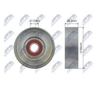 NTY RNK-HY-519 Galoppino/Guidacinghia, Cinghia trapezoidale per HYUNDAI,KIA