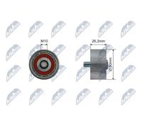 NTY Rullo tenditore, Cinghia Poly-V compatibile con HYUNDAI KIA RNK-KA-014
