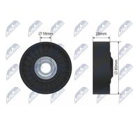 Rullo tenditore cinghia RNK-ME-021 NTY per MERCEDES-BENZ SPRINTER 3,5-t Autobus