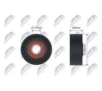 NTY RNK-ME-023 Galoppino/Guidacinghia, Cinghia trapezoidale per MERCEDES-BENZ