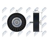 NTY RNK-ME-046 Rullo tenditore cinghia Poly-V
