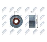 NTY RNK-ME-060 Rullo tenditore cinghia Poly-V