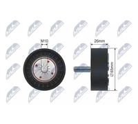 Rullo tenditore cinghia trapezoidale RNK-PL-028 NTY per CHEVROLET OPEL