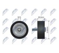 NTY RNK-PL-029 Galoppino/Guidacinghia, Cinghia Poly-V per CHEVROLET,LAND ROVER,O
