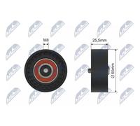NTY RNK-PL-033 Rullo tenditore, Cinghia Poly-V per CHEVROLET,OPEL,SAAB