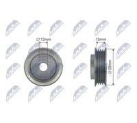 Rullo tenditore cinghia trapezoidale RNK-SU-009 NTY per SUZUKI SUBARU