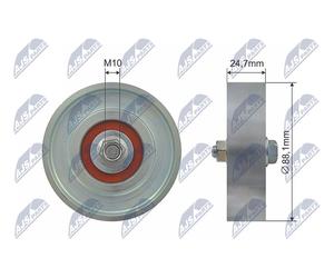 NTY RNK-TY-006 Galoppino/Guidacinghia, Cinghia Poly-V per TOYOTA
