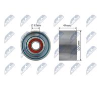 NTY RNK-TY-037 Rullo tenditore, Cinghia Poly-V per TOYOTA