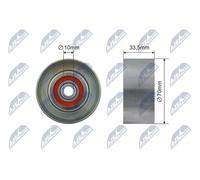 Rullo tenditore, Cinghia Poly-V compatibile con TOYOTA RNK-TY-043