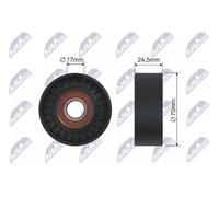 Rullo cinghia trapezoidale RNK-VV-000 NTY per VOLVO S60 I XC90 I V70 II S80 I