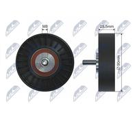 NTY Galoppino/Guidacinghia, Cinghia Poly-V compatibile con AUDI SEAT SKODA VW