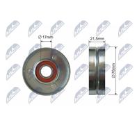 NTY RNK-VW-010 Rullo tenditore cinghia Poly-V