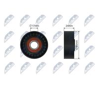 NTY RNK-VW-036 Rullo tenditore, Cinghia Poly-V per SEAT,SKODA,VW