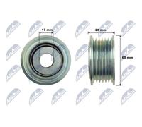 NTY Galoppino/Guidacinghia RNK-VW-043 Cinghia Poly-V compatibile VW/AUDI