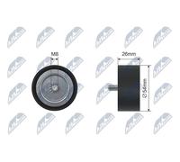 NTY ROLLA GUIDA/DEVIATRICE Cinghia a V RNK-ME-030 per Mercedes-Benz 54x26 mm