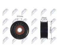 NTY RRK-FR-000 Rullo tenditore, Cinghia Poly-V per FORD,MAZDA,VOLVO