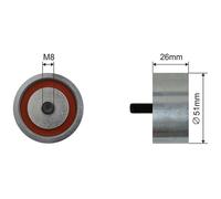 NTY Rullo Di Guida/Deviazione Cinghia A V Per Citroën Berlingo MF 2.0 HDi 90