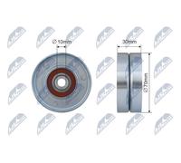 NTY Rullo Di Guida/Deviazione Cinghia A V Per Lexus IS II GSE2_ ALE2_ USE2_