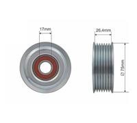 NTY Rullo Di Guida/Deviazione Cinghia A V Per Toyota RAV 4 IV _A4_ 2.2 D 4WD