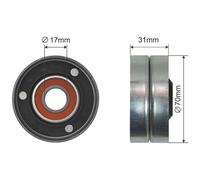 NTY Rullo Di Guida/Deviazione Cinghia Per Audi A8 4E2 4E8 4.2 Quattro 4E_ 3.7