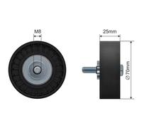 NTY Rullo Di Guida/Deviazione Cinghia Per Ford Kuga II DM2 1.5 EcoBoost