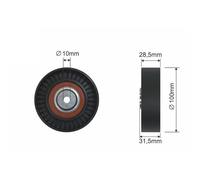 NTY Rullo Di Guida Per Alfa Romeo Spider 916S 2.0