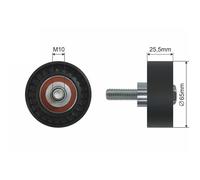 NTY Rullo Di Guida Per Cinghia A Vite Fiat Stilo 192 1.8 16V