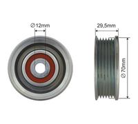 NTY Rullo Di Guida Per Cinghia A Vite Lexus SC UZZ40 430 LS F3