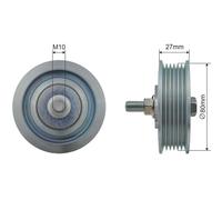 NTY Rullo Di Guida Per Cinghia A Vite Toyota Yaris _P9_ 1.3 VVT-I