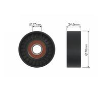 NTY Rullo Di Guida Per Cinghia A Vite Volvo V70 II P80_ 2.4 D5