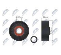NTY Rullo Tendicinghia A Cinghia Poly-V RNK-BM-014 Per BMW 70 mm 26 mm