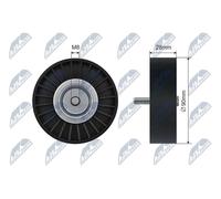 NTY RNK-ME-046 Rullo tenditore cinghia Poly-V