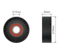 NTY Rullo Tensionatore Cinghia A V Per Jeep Wrangler II TJ 2.4 Cherokee KJ