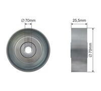 NTY Rullo Tensionatore Cinghia A V Per Jeep Wrangler III JK 2.8 CRD Cherokee KK