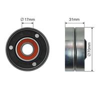 NTY Rullo Tensionatore Cinghia A V Per Land Rover Discovery III L319 2.7 TD 4x4