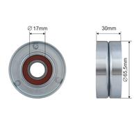 NTY Rullo Tensionatore Cinghia A V Per Mercedes-Benz Classe M 166 ML 350 BLUETEC