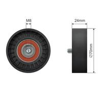NTY Rullo Tensionatore Cinghia A V Per Mitsubishi Outlander II CW_W 2.0 DI-D
