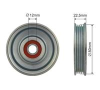 NTY Rullo Tensionatore Cinghia A V Per Nissan Pathfinder III R51 2.5 dCi 4WD