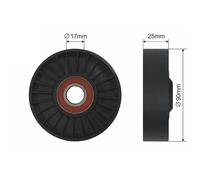 NTY Rullo Tensionatore Cinghia A V Per Saab 9-5 Station Wagon YS3E 2.2 TiD