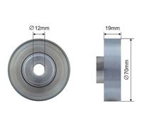 NTY Rullo Tensionatore Cinghia A V Per Suzuki Swift II Berlina EA MA 1.0i