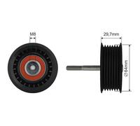 NTY Rullo Tensionatore Cinghia A V Perv Mercedes-Benz Classe M W163 ML 400 CDI