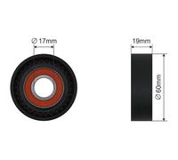 NTY Rullo Tensionatore Cinghia A Vite Adatto Per Smart Fortwo Cabrio 451 1.0